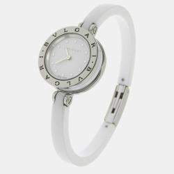 Bvlgari White Stainless Steel B.Zero1 BZ23S Women's Wristwatch 23 mm
