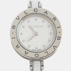 Bvlgari White Stainless Steel B.Zero1 BZ23S Women's Wristwatch 23 mm