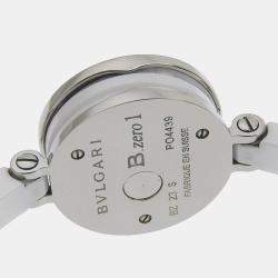 Bvlgari White Stainless Steel B.Zero1 BZ23S Women's Wristwatch 23 mm