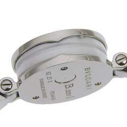 Bvlgari White Stainless Steel B.Zero1 BZ23S Women's Wristwatch 23 mm