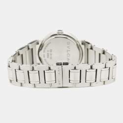 Pre Owned Bvlgari Silver White Stainless Steel Bvlgari Bvlgari BB26SS Women's Wristwatch 26 mm