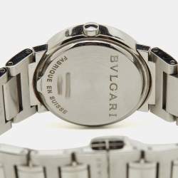 Pre Owned Bvlgari Silver White Stainless Steel Bvlgari Bvlgari BB26SS Women's Wristwatch 26 mm