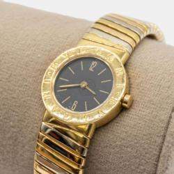 Bvlgari Vintage Expandable Tri-Colour Tubogas BB23 2T Watch in 18K Three-Tone Gold (Medium Model)
