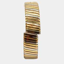 Bvlgari Vintage Expandable Tri-Colour Tubogas BB23 2T Watch in 18K Three-Tone Gold (Medium Model)