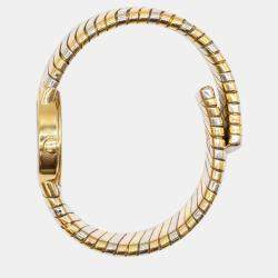 Bvlgari Vintage Expandable Tri-Colour Tubogas BB23 2T Watch in 18K Three-Tone Gold (Medium Model)