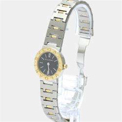Bvlgari Black 18k Yellow Gold And Stainless Steel Bvlgari Bvlgari BB23SG Quartz Women's Wristwatch 23 mm