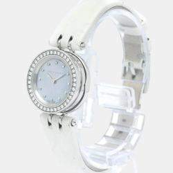 Bvlgari Blue Stainless Steel and Diamond B.Zero1 BZ23S Women's Wristwatch 24 mm