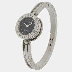 Bvlgari Black Stainless Steel B.Zero1 BZ22S Quartz Women's Wristwatch 22 mm