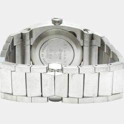 Pre Owned Bvlgari Black Stainless Steel Ergon EG35S Automatic Women's Wristwatch 35 mm