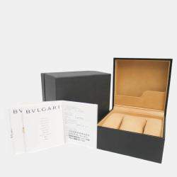 Pre Owned Bvlgari Black Stainless Steel Ergon EG35S Automatic Women's Wristwatch 35 mm