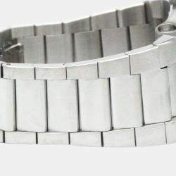 Pre Owned Bvlgari Black Stainless Steel Ergon EG35S Automatic Women's Wristwatch 35 mm