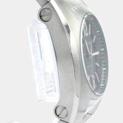 Pre Owned Bvlgari Black Stainless Steel Ergon EG35S Automatic Women's Wristwatch 35 mm