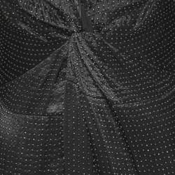 مملوكة مسبقًا فسـتان بـاي مالين بيـرغر من الـساتان الأسود مطـرز بالخرز "فريسيا" طويل مقـاس صغـير (سمول)