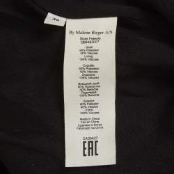 مملوكة مسبقًا فسـتان بـاي مالين بيـرغر من الـساتان الأسود مطـرز بالخرز "فريسيا" طويل مقـاس صغـير (سمول)