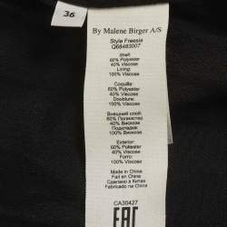 مملوكة مسبقًا فسـتان بـاي مالين بيـرغر من الـساتان الأسود مطـرز بالخرز "فريسيا" طويل مقـاس صغـير (سمول)