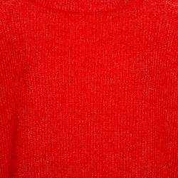 By Malene Birger Red Wool & Mohair Oversized Sweater S