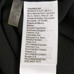 Pre Owned Calvin Klein Blue Floral Print Crepe Asymmetrical Midi Dress M