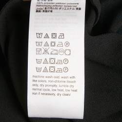 Pre Owned Calvin Klein Blue Floral Print Crepe Asymmetrical Midi Dress M