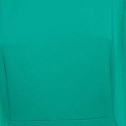 Pre Owned Calvin Klein Green Knit Knee-Length Dress M