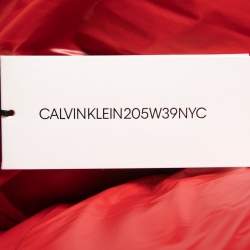 Calvin Klein Red Down Synthetic Zip Front Puffer Jacket M