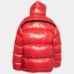 Calvin Klein Red Down Synthetic Zip Front Puffer Jacket M