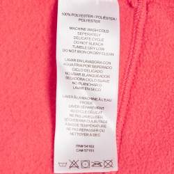 Pre Owned Calvin Klein Neon Pink Synthetic Fleece Performance Jacket XXL