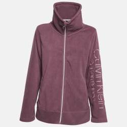 Calvin Klein Light Purple Synthetic Fleece Performance Jacket XL