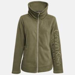 Calvin Klein Green Synthetic Fleece Performance Jacket XL