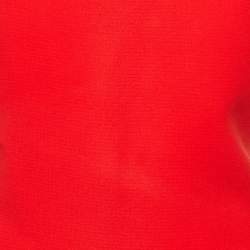 Pre Owned Calvin Klein Red Crepe One-Shoulder Short Dress XL