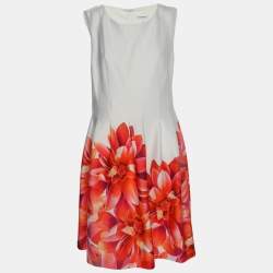 Calvin Klein Multicolor Floral Print Jersey Midi Dress XL