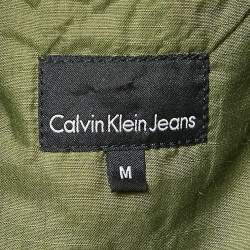 Calvin Klein Black Embellished Crepe Puffer Jacket M