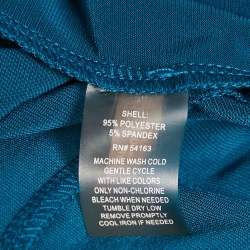 Calvin Klein Blue Jersey Bell Sleeve Short Dress S