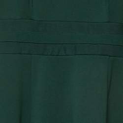 Calvin Klein Green Tulle and Crepe Short Dress S