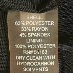 Pre Owned Calvin Klein Black Crepe Belted Sleeveless Short Dress S