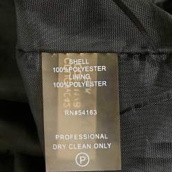 Pre Owned Calvin Klein Black Studded Crepe Sleeveless Short Dress M