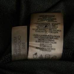 مملوكة مسبقًا توب كالفن كلاين شبكي مطبوع أسود بدون أكمام مقاس صغير