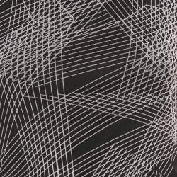 مملوكة مسبقًا توب كالفن كلاين شبكي مطبوع أسود بدون أكمام مقاس صغير