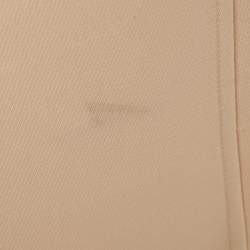 Pre Owned Calvin Klein Beige Crepe Mock Neck Mini Dress M