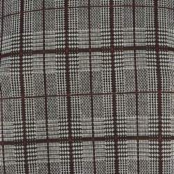 Pre Owned Calvin Klein Black /Red Checkered Knit Mini Dress M