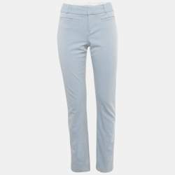 Pre Owned بنطال كالفن كلاين أزرق كريب رسمي مقاس صغير