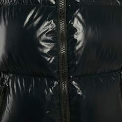 Pre Owned Calvin Klein Navy Blue Synthetic Oversized Puffer Jacket M