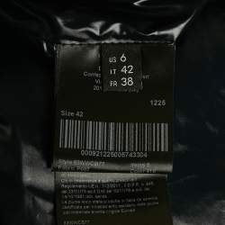 Pre Owned Calvin Klein Navy Blue Synthetic Oversized Puffer Jacket M