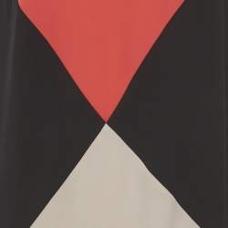 مملوكة مسبقًا Calvin Klein Multicolour Crepe Colour Block Shift Dress XL