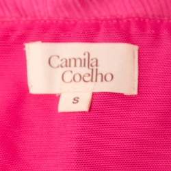 Camila Coelho Pink Knit Cutout Detail Strappy Hayley Maxi Dress S