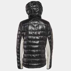 Pre Owned Canada Goose Black Nylon Hooded Zip-Up Puffer Down Jacket L