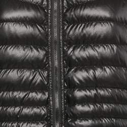 Pre Owned Canada Goose Black Nylon Hooded Zip-Up Down Jacket XL