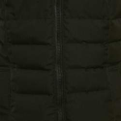 Pre Owned معطف كندا جوس بيمبينا مزود بفرو حقي قي قلنسوة أسود مقاس متوسط