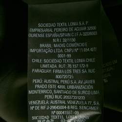 Pre Owned Carolina Herrera Black Textured Crepe Double Breasted Mid-Length Coat S