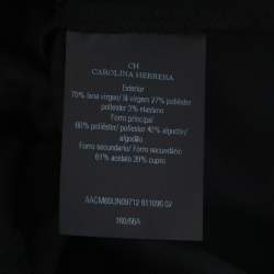 مملوكة مسبقًا بنطلون سي أتش كارولينا هيريرا أرجل مستقيمة صوف أسود مقاس صغير (سمول)