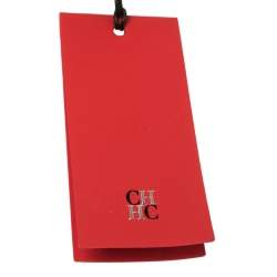 Pre Owned Carolina Herrera Black Satin Crystal Embellished Clutch